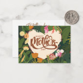 Glückliche Muttertagskarten mit inspirierenden Zit Mitteilungskarte (Vorderseite/Rückseite Beispiel)