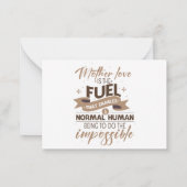 Glückliche Muttertagskarten mit inspirierenden Zit Mitteilungskarte (Rückseite)