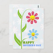 Glückliche Muttertagskarten Postkarte (Vorne/Hinten)