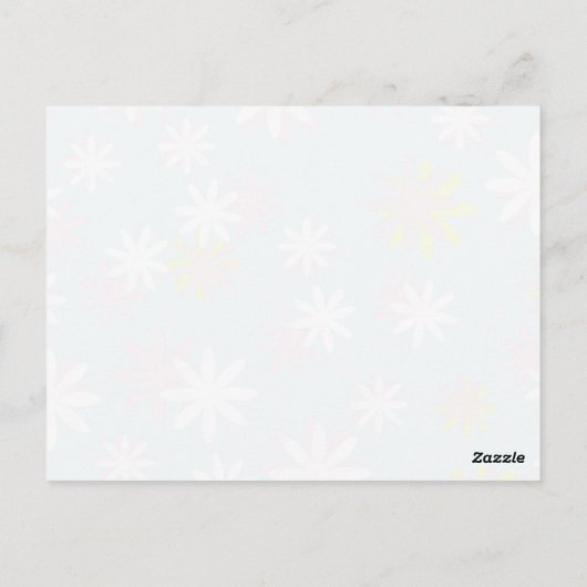 Glückliche Muttertagskarten Postkarte (Rückseite)