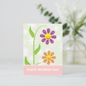 Glückliche Muttertagskarten Postkarte (Stehend Vorderseite)