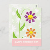 Glückliche Muttertagskarten Postkarte (Vorne/Hinten)