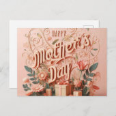 Glückliche Muttertagskarten Postkarte (Vorne/Hinten)