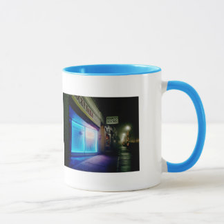 Glückliche Nägel - cooles Blau im Nachtdoppelten Tasse