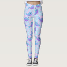 Glückliche Narwhal Muster-Leggings