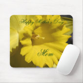 Glückliche Narzissen-Blume Mousepad der Mutter (Mit Mouse)