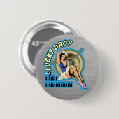 Glückliche Nasen-Kunst des Tropfen-WWII Button (Vorne & Hinten)