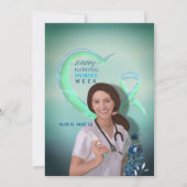 GLÜCKLICHE NATIONALE KRANKENKARTE FEIERTAGSKARTE (Vorderseite)