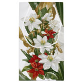 Glückliche neue Jahre Geschenktasche, Blumengesche Kleine Geschenktüte (Rückseite)