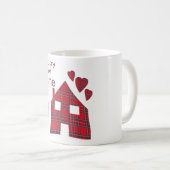 Glückliche neue Zuhause-Geschenk-Tasse Kaffeetasse (VorderseiteRechts)
