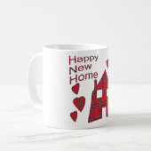 Glückliche neue Zuhause-Geschenk-Tasse Kaffeetasse (Vorderseite Links)