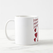 Glückliche neue Zuhause-Geschenk-Tasse Kaffeetasse (Links)
