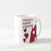 Glückliche neue Zuhause-Tasse Kaffeetasse (VorderseiteRechts)