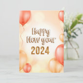 GLÜCKLICHE NEUJAHRKARTE - FERIENKARTE FEIERTAGSKARTE (Stehend Vorderseite)