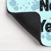 Glückliche Neujahrsblasen Mousepad (Ecke)