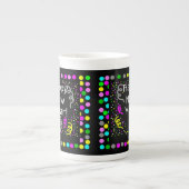 Glückliche Neujahrsgruß Knochen China Tasse (Vorderseite)
