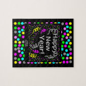 Glückliche Neujahrsgrüße Puzzle 20,3 cm x 25,4 cm (Horizontal)