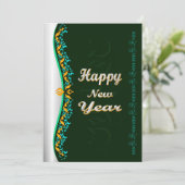 Glückliche Neujahrskarte (Stehend Vorderseite)