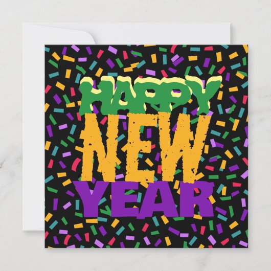 glückliche Neujahrskrankheit Einladung (Vorderseite)