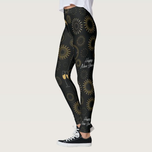 Glückliche Neujahrsmuster - Leggings (Links)