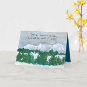 Glückliche Neujahrspalmen 96:11 Schneeberge Karte (Gelbe Blume)