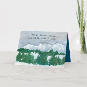 Glückliche Neujahrspalmen 96:11 Schneeberge Karte