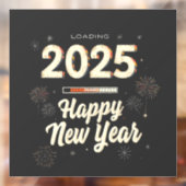 Glückliche Neujahrsreihe 2025 - Matching Fensteraufkleber (Blatt 2)