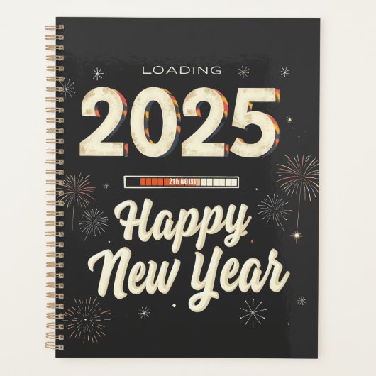 Glückliche Neujahrsreihe 2025 - Matching Planer (Vorderseite)