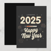 Glückliche Neujahrsreihe 2025 - Matching Save The Date (Vorne/Hinten)