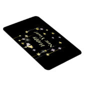 Glückliche Neujahrsspiele auf schwarz Magnet (Rechte Seite)