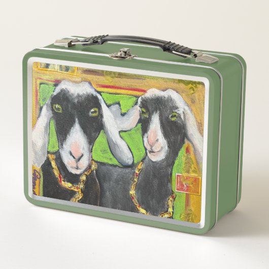 Glückliche nigerianische Ziegen Lunchbox (Vorderseite)
