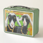 Glückliche nigerianische Ziegen Lunchbox (Rückseite)