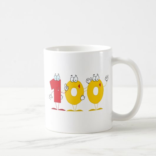 Glückliche Nr. 100 Kaffeetasse (Rechts)