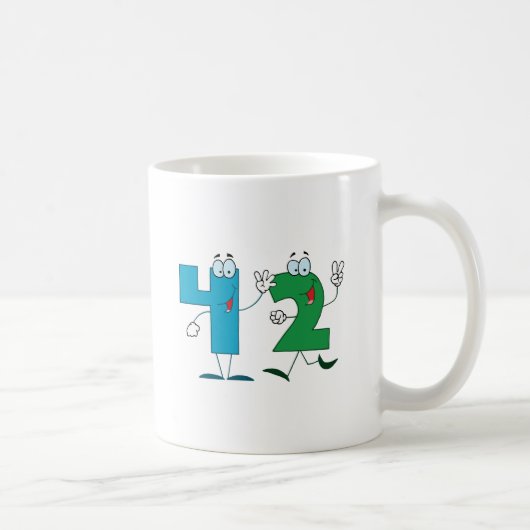 Glückliche Nr. 42 Kaffeetasse (Rechts)