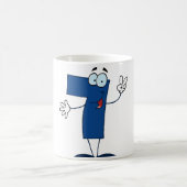 Glückliche Nr. 7 Kaffeetasse (Mittel)