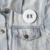 Glückliche Nr. 82 Button (Beispiel)