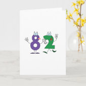 Glückliche Nr. 82 Karte (Gelbe Blume)