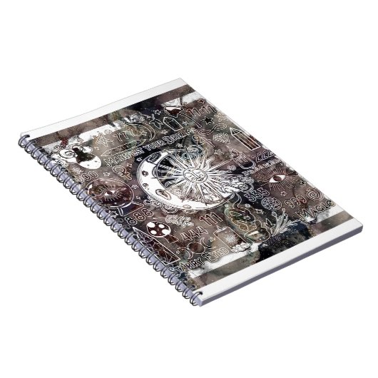 Glückliche Numerologie Manifesting Magic Galaxy Gr Notizblock (Rechte Seite)