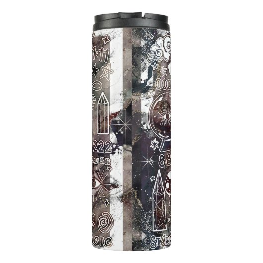 Glückliche Numerologie Manifesting Magic Galaxy Gr Thermosbecher (Rückseite)