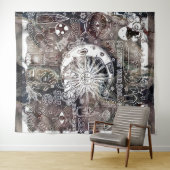 Glückliche Numerologie Manifesting Magic Galaxy Gr Wandteppich (Beispiel (Horizontal))