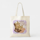 Glückliche Oma Tote Tasche (Rückseite)