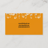 Glückliche orange Füße, Ihr Name hier Visitenkarte (Rückseite)