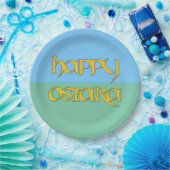 Glückliche Ostara PapierParty-Platte Pappteller (Party)