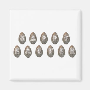 Glückliche Ostereier Magnet