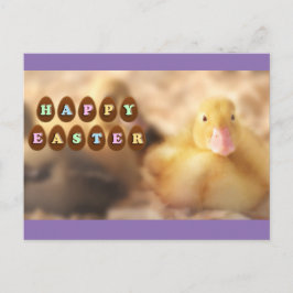 Glückliche Ostergruß aus Niedlichem Duckling Feiertagspostkarte