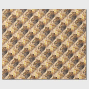 Glückliche Ostergruß aus Niedlichem Duckling Geschenkpapier