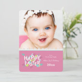 Glückliche Ostern-Foto-Gruß-Karte Feiertagskarte (Stehend Vorderseite)