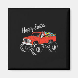 Glückliche Ostern Jungen Kinder Ostern LKW Osterei Magnet