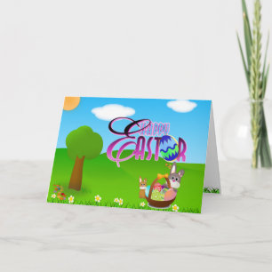 Glückliche Ostern-Karte Feiertagskarte