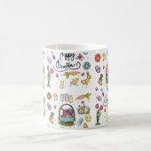 Glückliche Ostern-Kunst Kaffeetasse (Mittel)